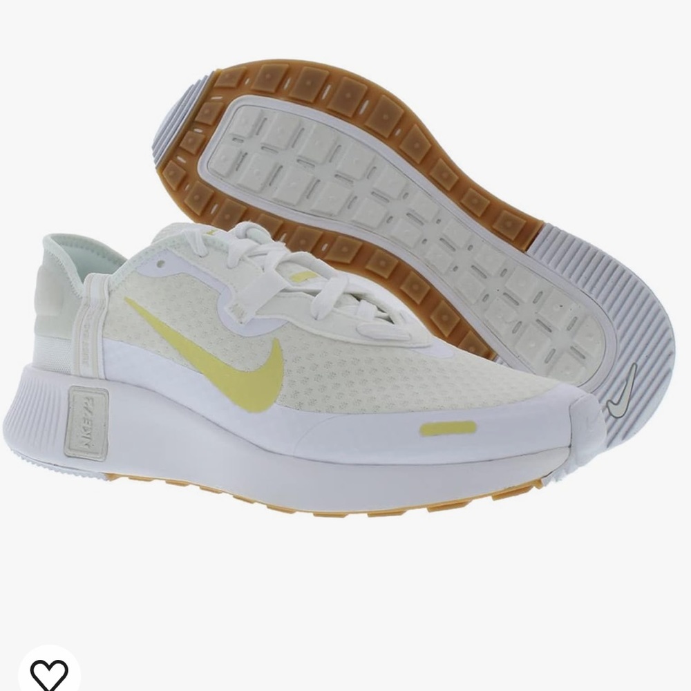 Nike Reposto Sneakers in White and Yellow